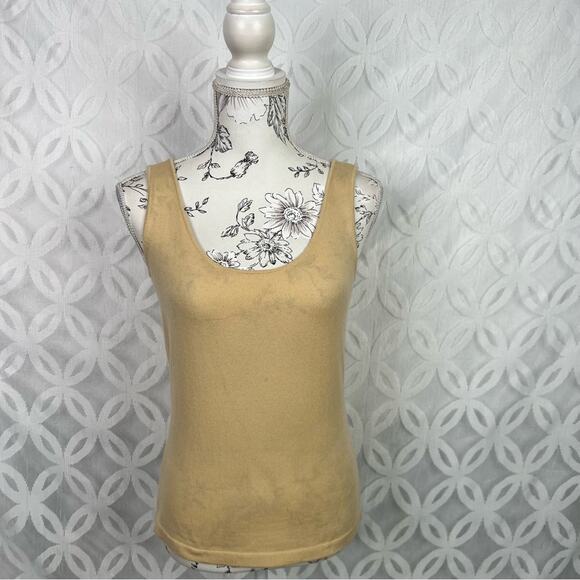 Vintage Neiman Marcus 100% Cashmere Sleeveless Cardigan 2 piece Set Size M - Picture 9 of 14